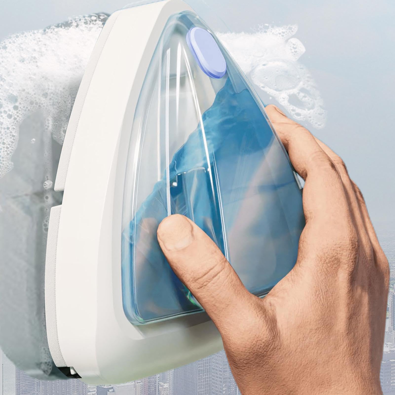 Cepillo limpiador de ventanas de doble cara – limpiador magnético de | ventanas, limpiador de cristales de ventanas, doméstico, mantenimiento de edificios altos, adsorción estable fuera del