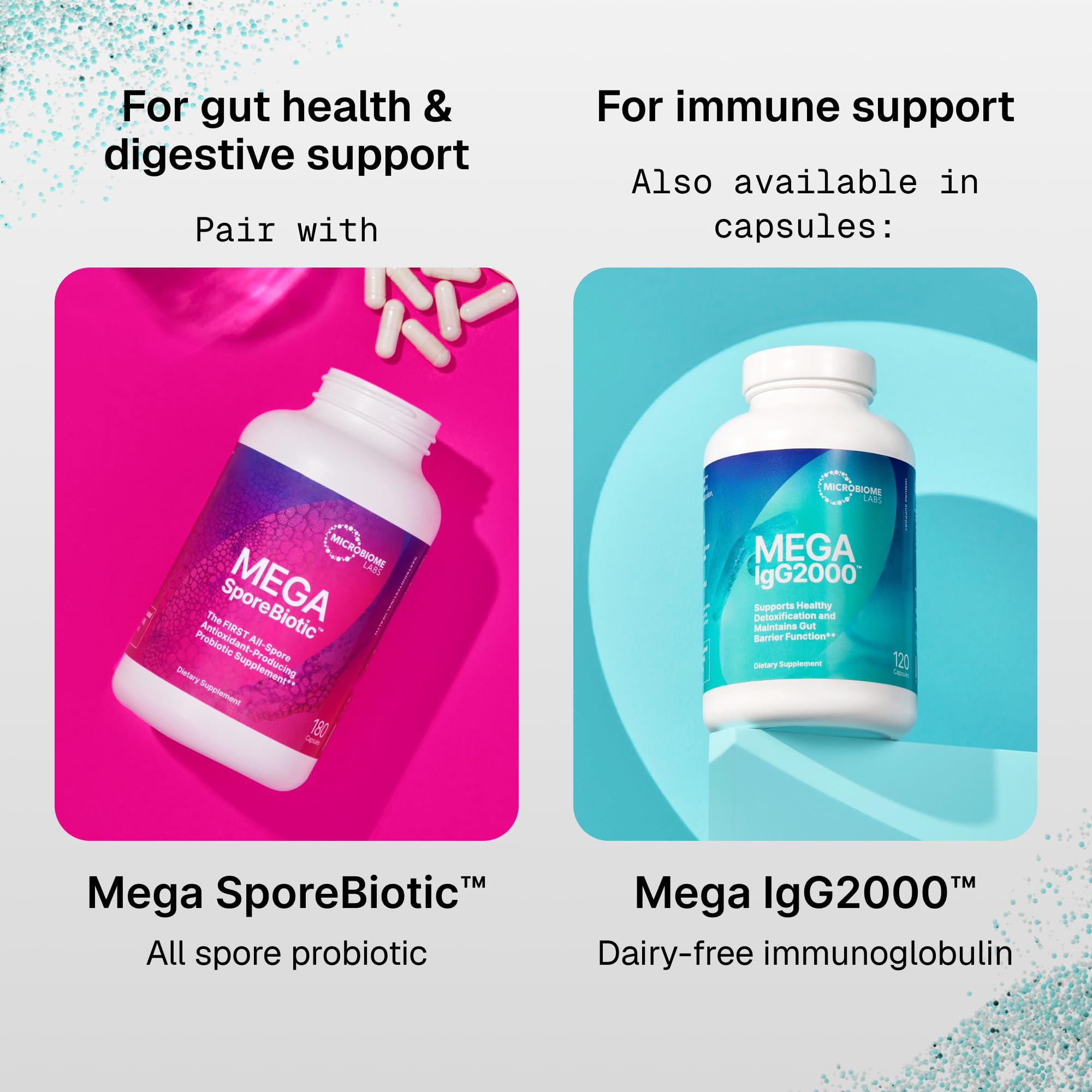 Microbiome Labs Mega IgG2000 Gut Health Powder for Women, Men & Kids 2+ - IgG Immunoglobulin Supplement for Digestive Health Support - Dairy-Free Bovine Colostrum Supplement Alternative (2.1 Ounces) — Amazon image 9