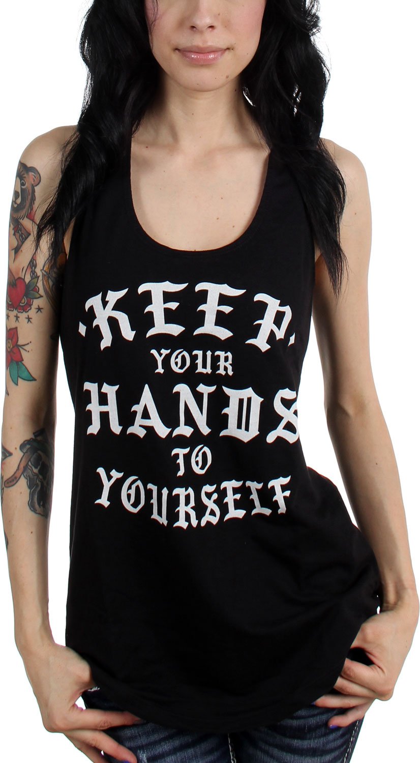 Famous Stars and Straps Jr's Black Keep Out Tank Top