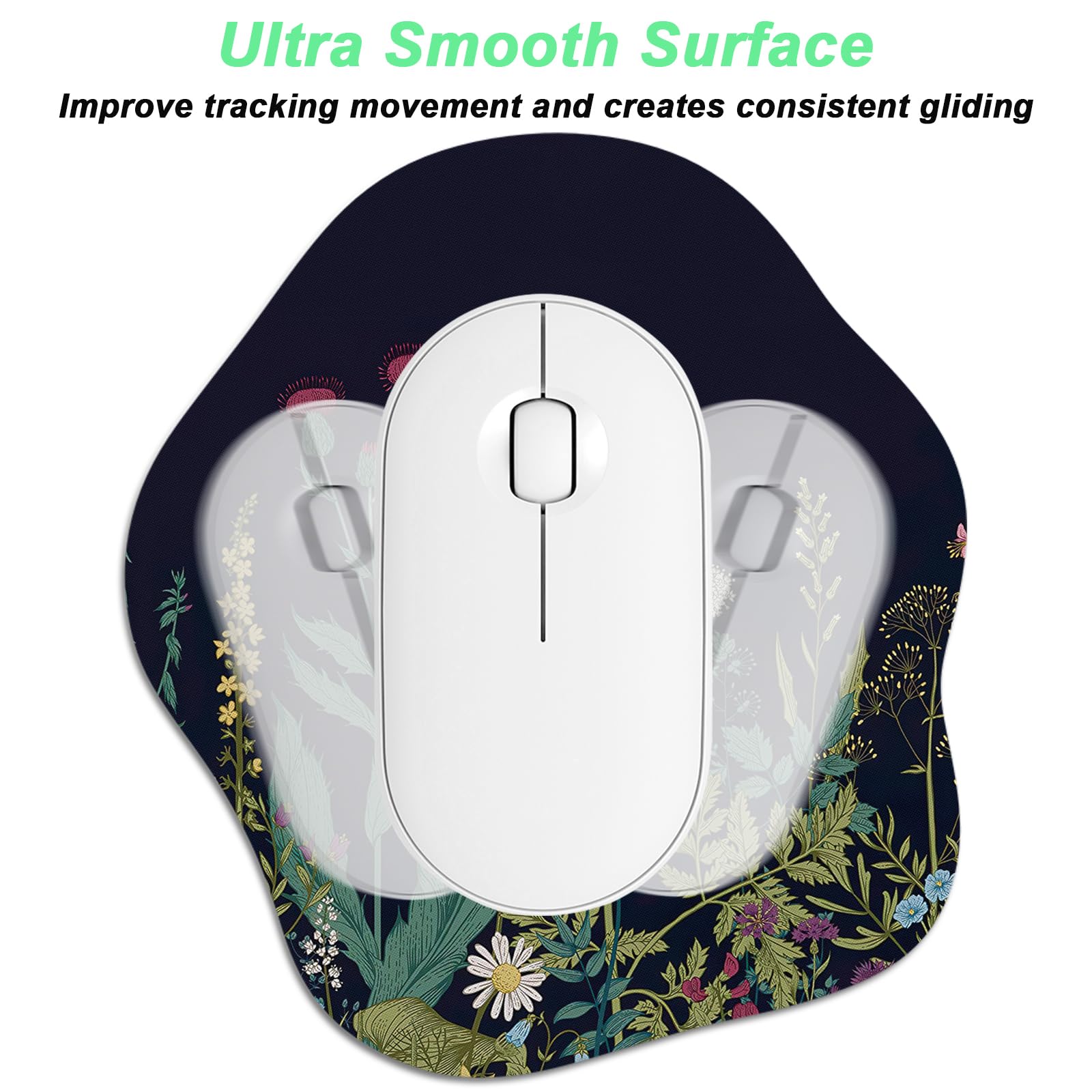 Rimilak Small Mouse Pad 6.5 X 7 Inch, Takes Up Wrist And Mouse Space, Waterproof Compact Mini Mouse Mat For Laptop Computer Wireless Mouse Keyboard Home Office Travel,Grey Black Mable - Buy - View #10