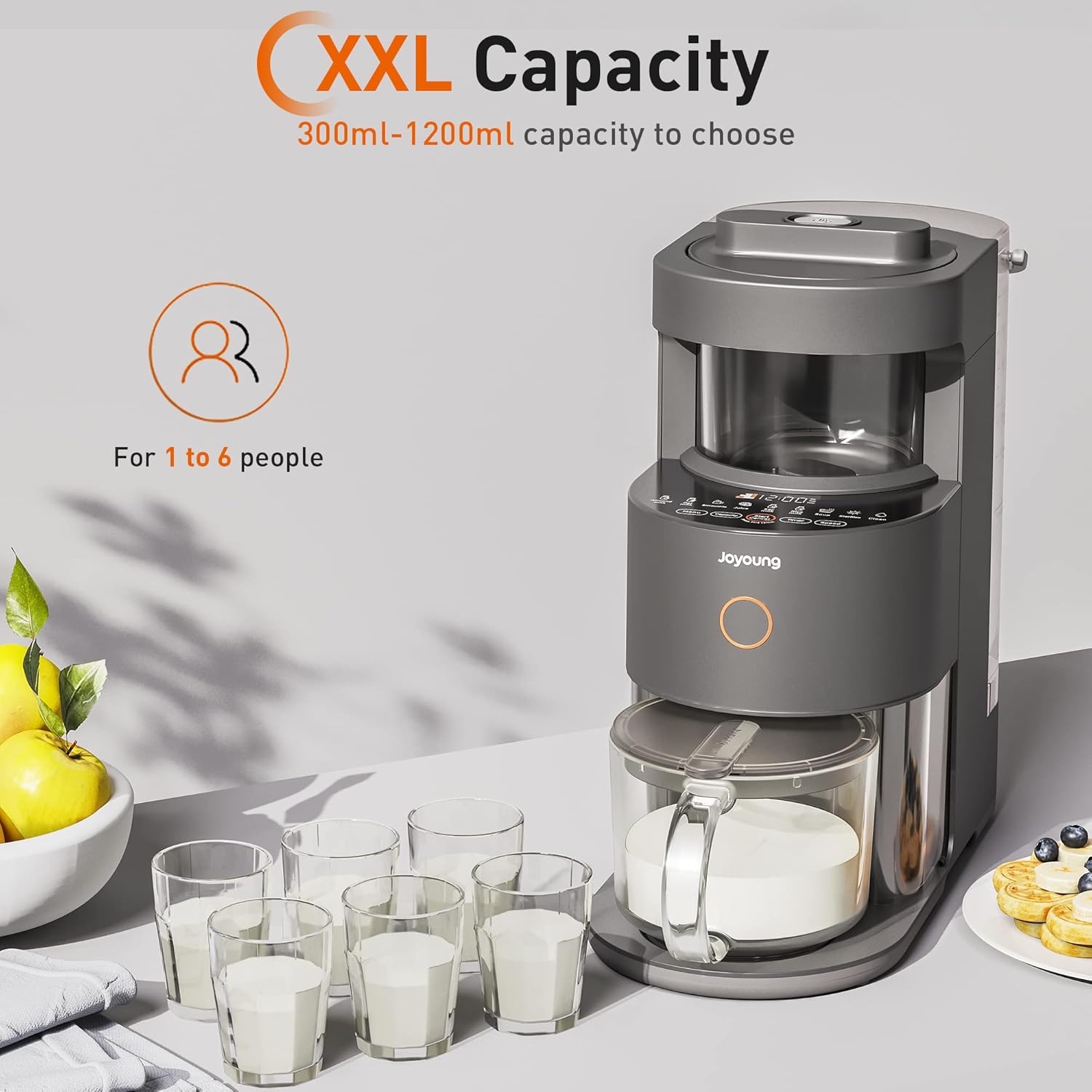 Joyoung Y1 Blender performing steam sterilization for 99.99% sterilization rate