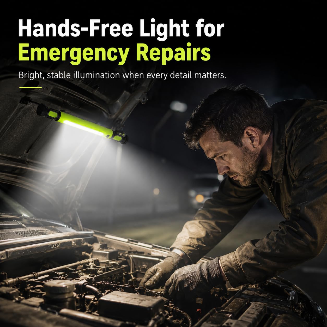 Linterna Trabajo, Luz Trabajo Led, Linterna Mecanico, Foco Trabajo Led, Luz Emergencia, Lampara Inspeccion, Luz Led Recargable, Lampara Trabajo Led, 3000lm, para Reparacion Coche, Camping