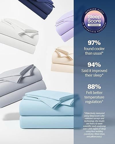 Miniatura 162 de REST® Evercool®+ - Juego de sábanas de iniciación, color marfil Cali King, sábanas transpirables para personas que duermen con calor y sudores