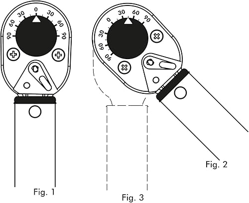Miniatura 4 de Teng Tools Llave dinamométrica reversible de acero de clic de 30 a 150 FT-LB - 1292UAGEP
