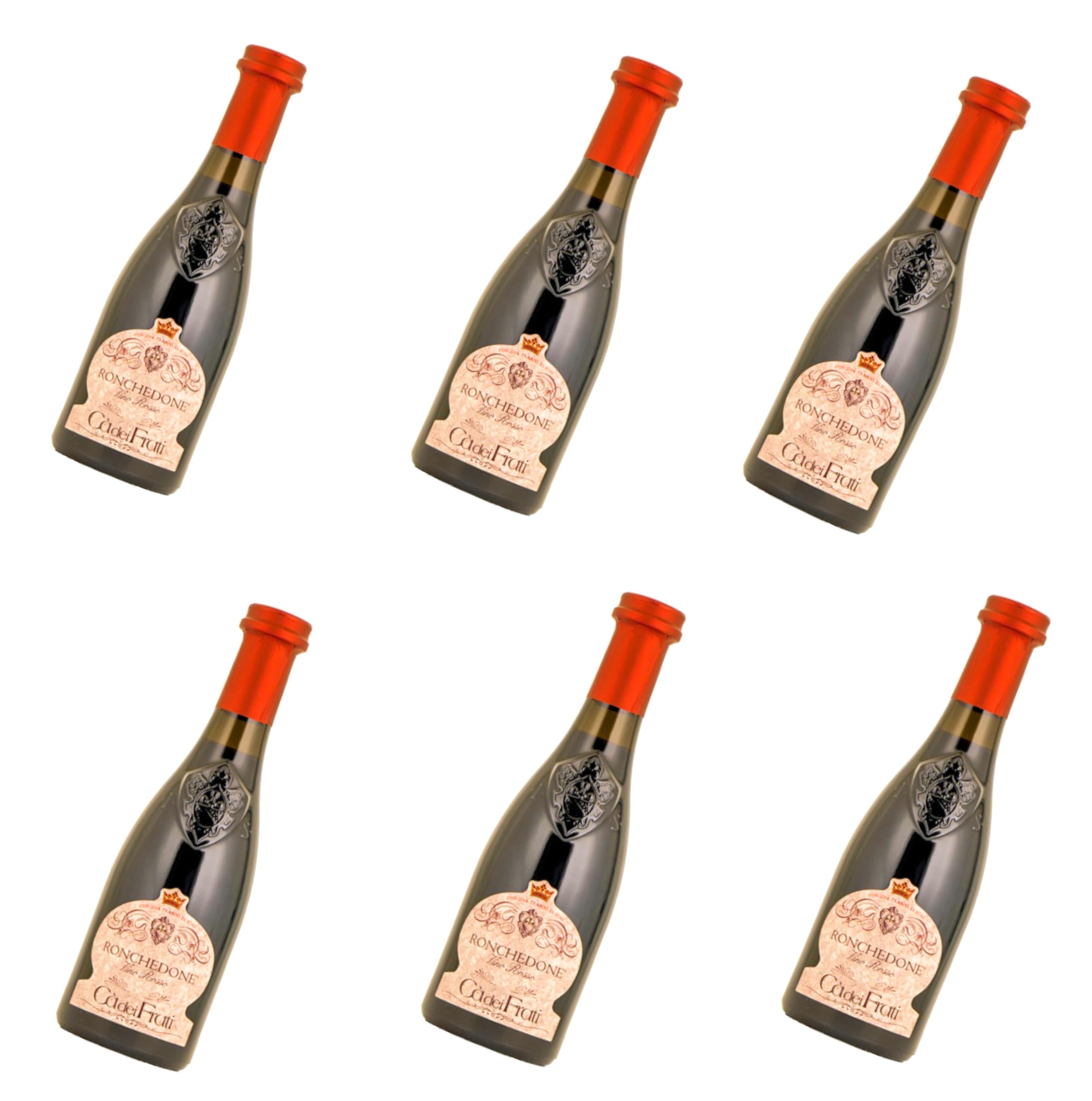 Ca dei Frati Ronchedone Trocken Rotwein - 6 x 0.375 ltr. - Halbe Flaschen für Déjeuner mit Freunden