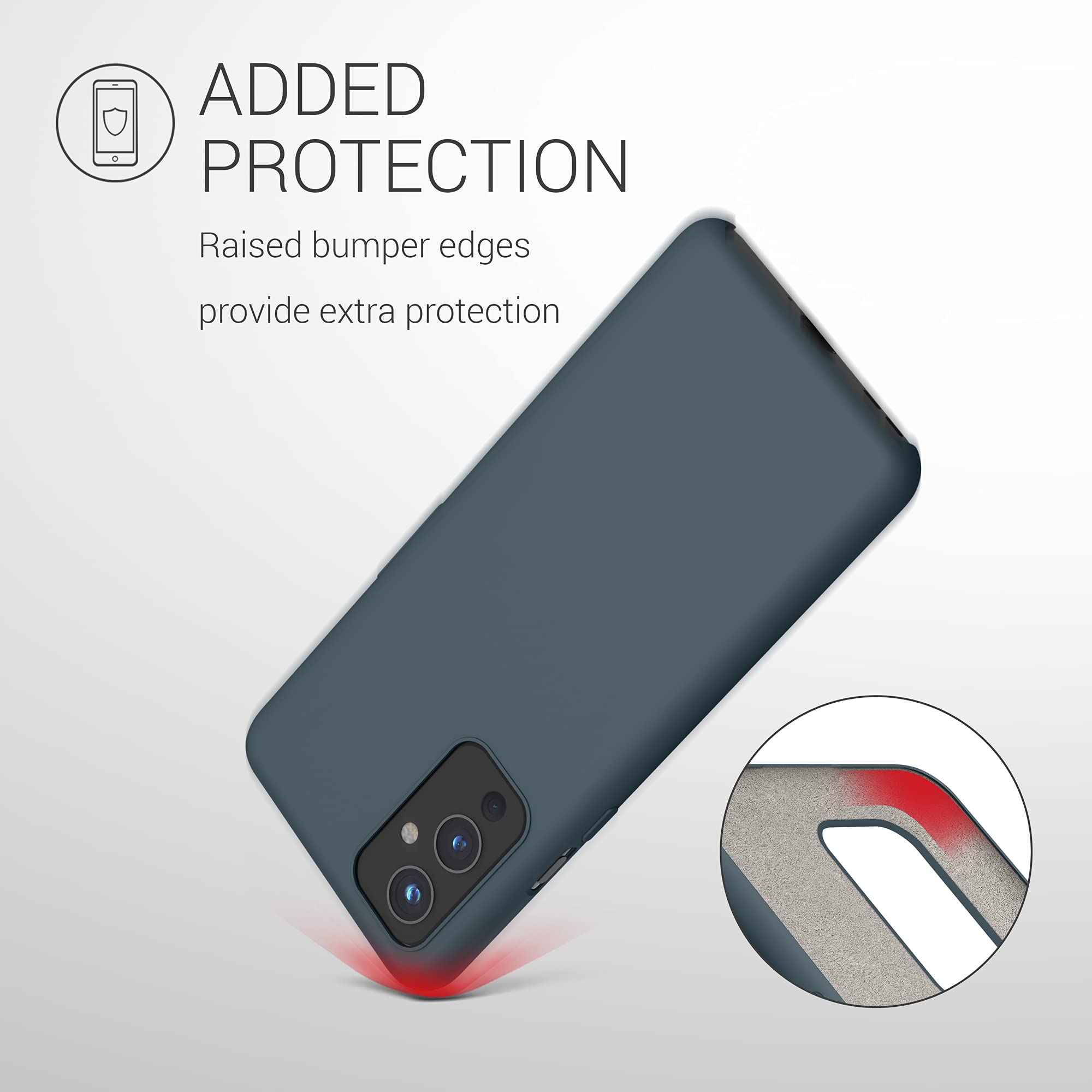kwmobile Cover per OnePlus 9 (EU/NA Version) Custodia - Back Case per Smartphone in Silicone TPU - Protezione Gommata - rosa shocking