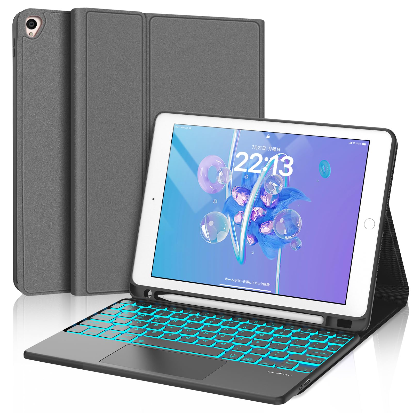 iPad第9世代　キーボード付き ipad ケース キーボード付き 第9世代 10.2インチ 第8世代 10.9