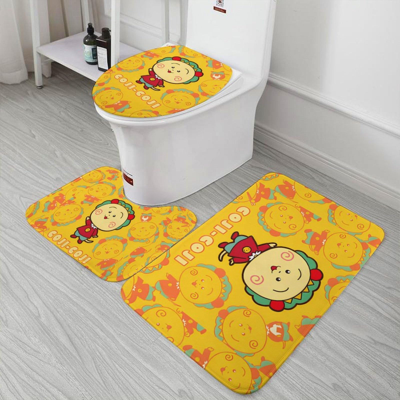 Amazon | コジコジ 【3点セット】 トイレマット フタカバー 便座カバー