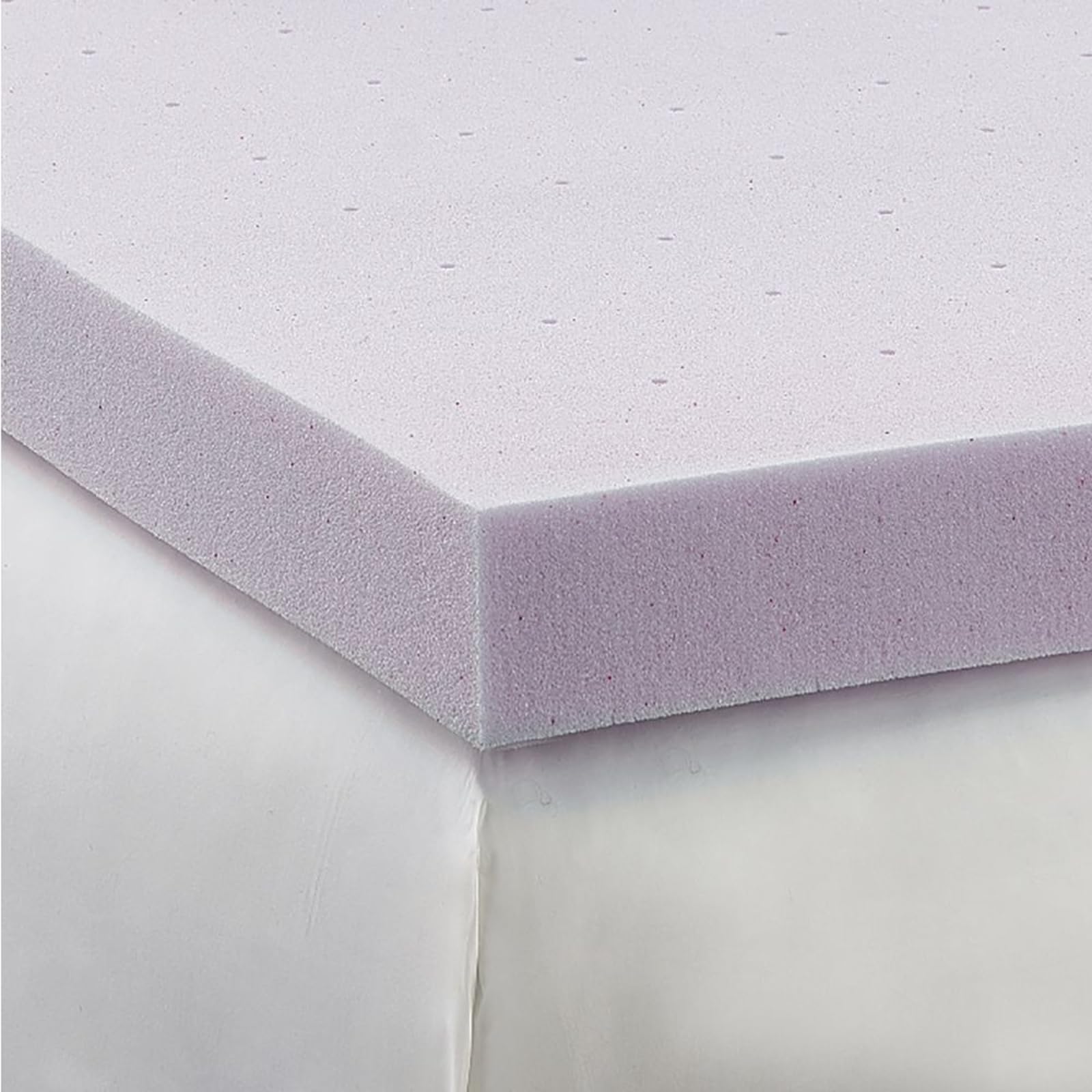LoftWorks Cool and Fresh 2 inch Lavender Infused Deep Sleep Therapy Extra Soft Foam Mattress Topper, Twin,