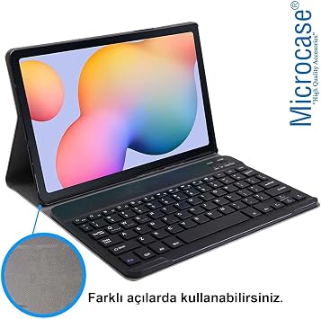 Microcase Huawei MatePad SE 11 Tablet Compatible Stand Case with Bluetooth Keyboard - BKK4