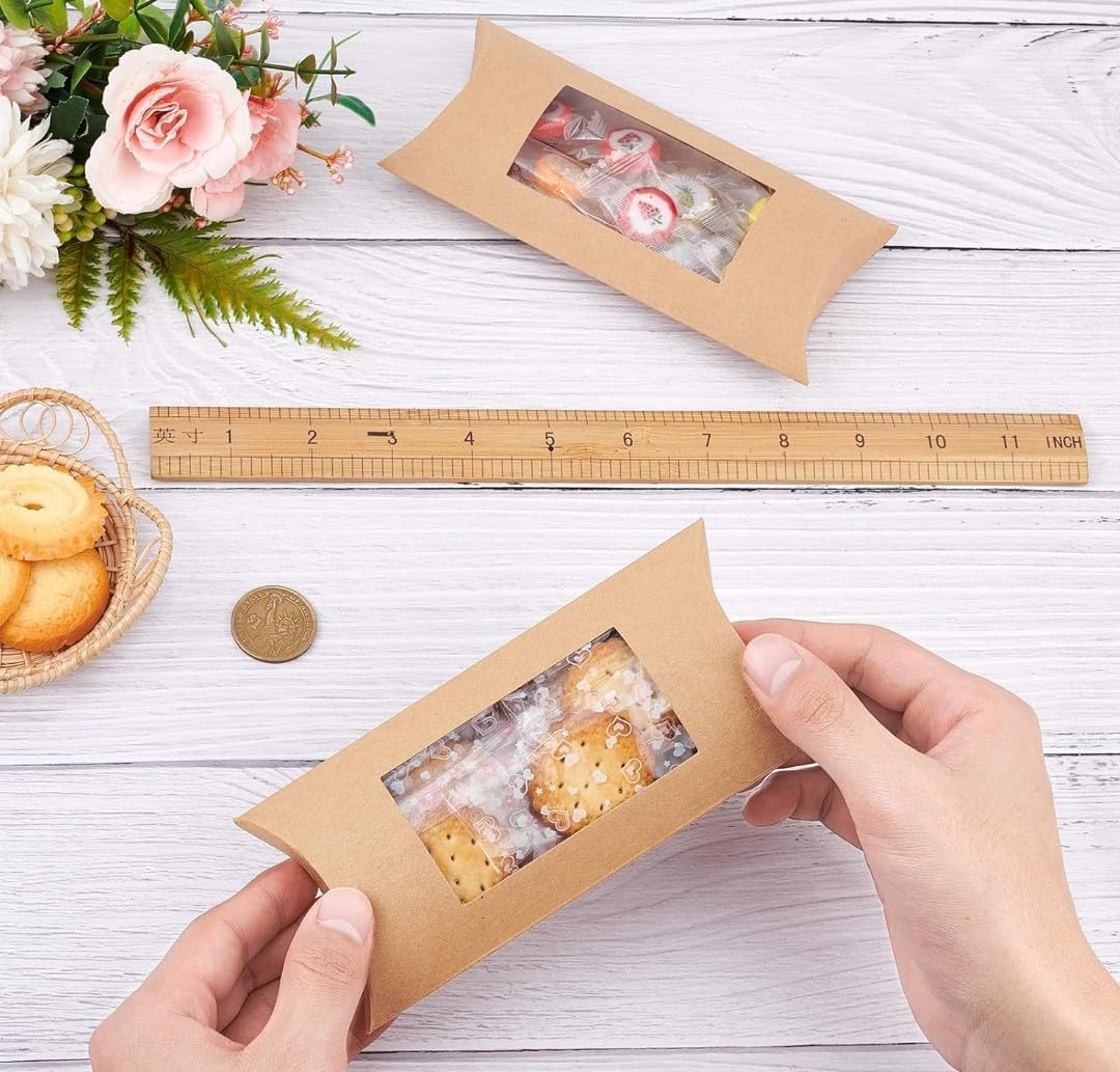 Brown Folding Gift Boxes - Pack of 50 -4