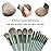 Koccido Makeup Brushes 22 Pcs Makeup Kit,Foundation Brush Eyeshadow Brush Make up Brushes Set (Green, 22 Piece Set)