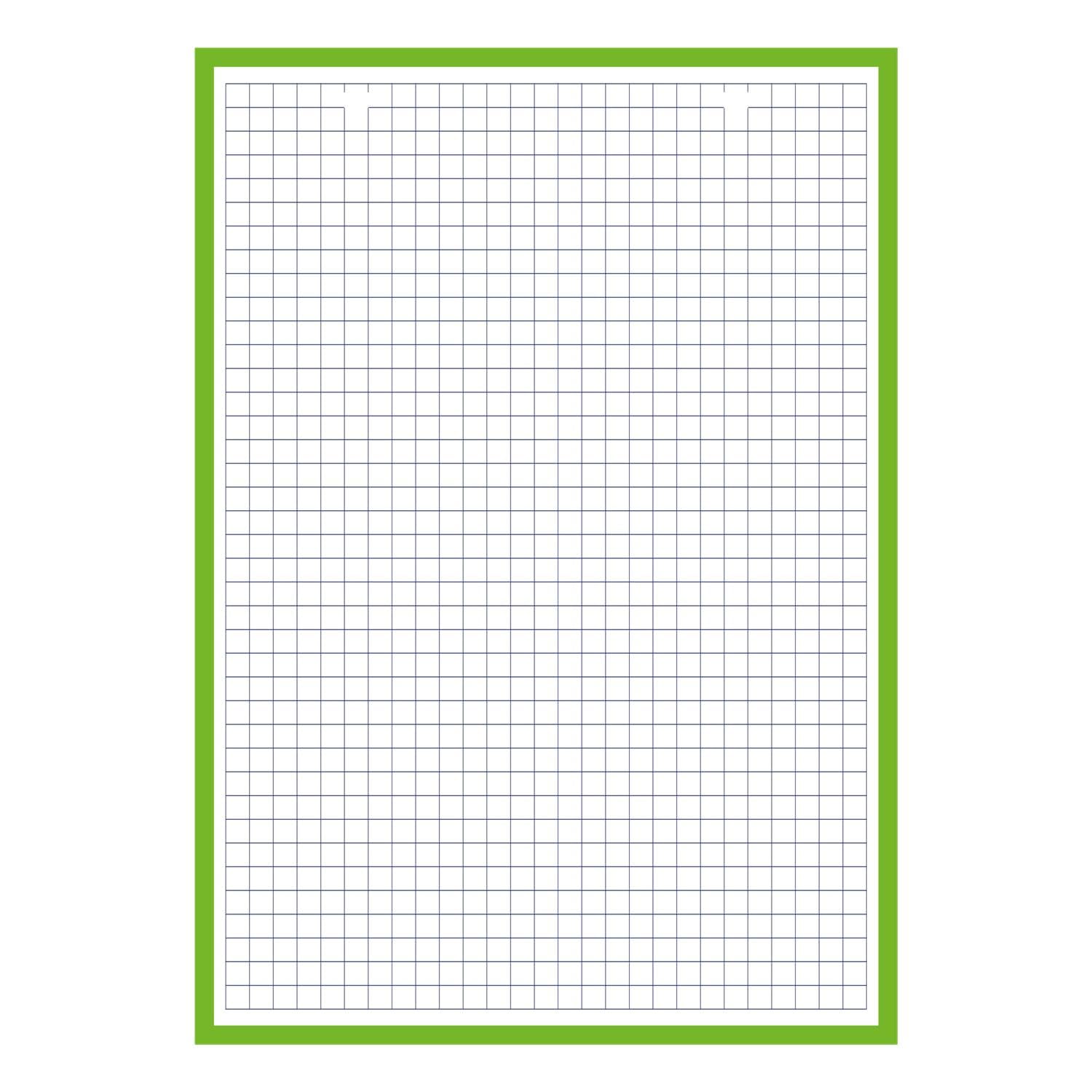 OXFORD Lot de 10 Blocs de 30 Fiches Bristol Perforées 2.0 A5 Q5/5 Bordures vertes