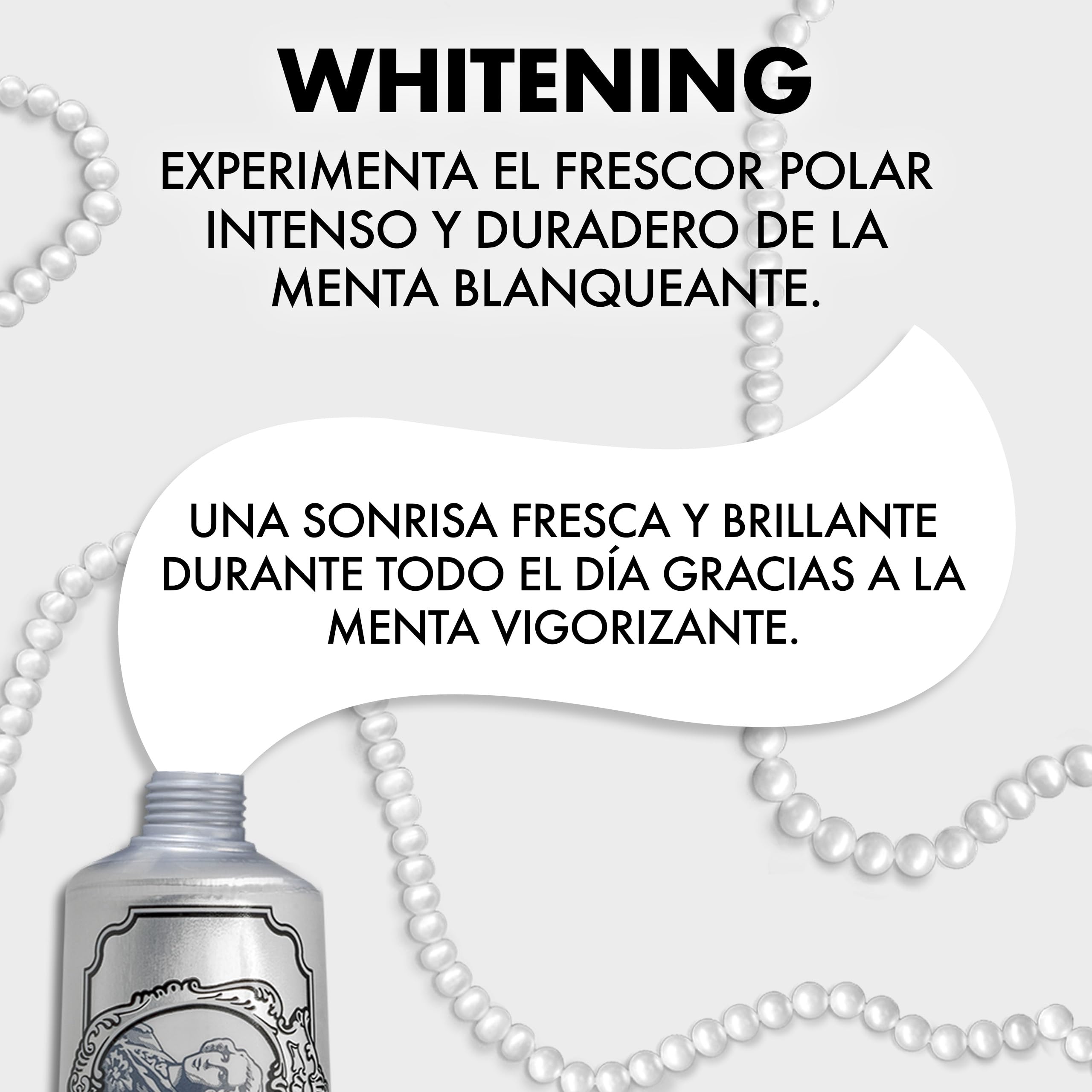 Marvis Pasta de dientes blanqueante de menta, 85 ml, gel dentífrico para un blanqueamiento natural, pasta dental refrescante que elimina la placa