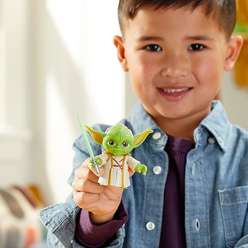 Miniatura 7 de Star Wars Young Jedi Adventures Yoda Figura de acción, juguetes de 3 pulgadas de alto, juguetes preescolares para niños y niñas de 3 años