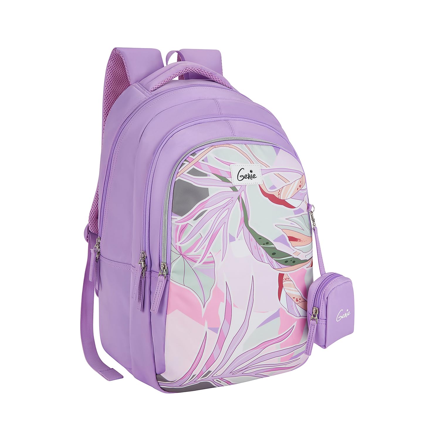 School Backpack for Girls |19 In-36 Ltr with Three Compartments, Side Pockets and Light Weight with Padded Shoulders |Best for Books,Stationery,Lunch Box & Essentials