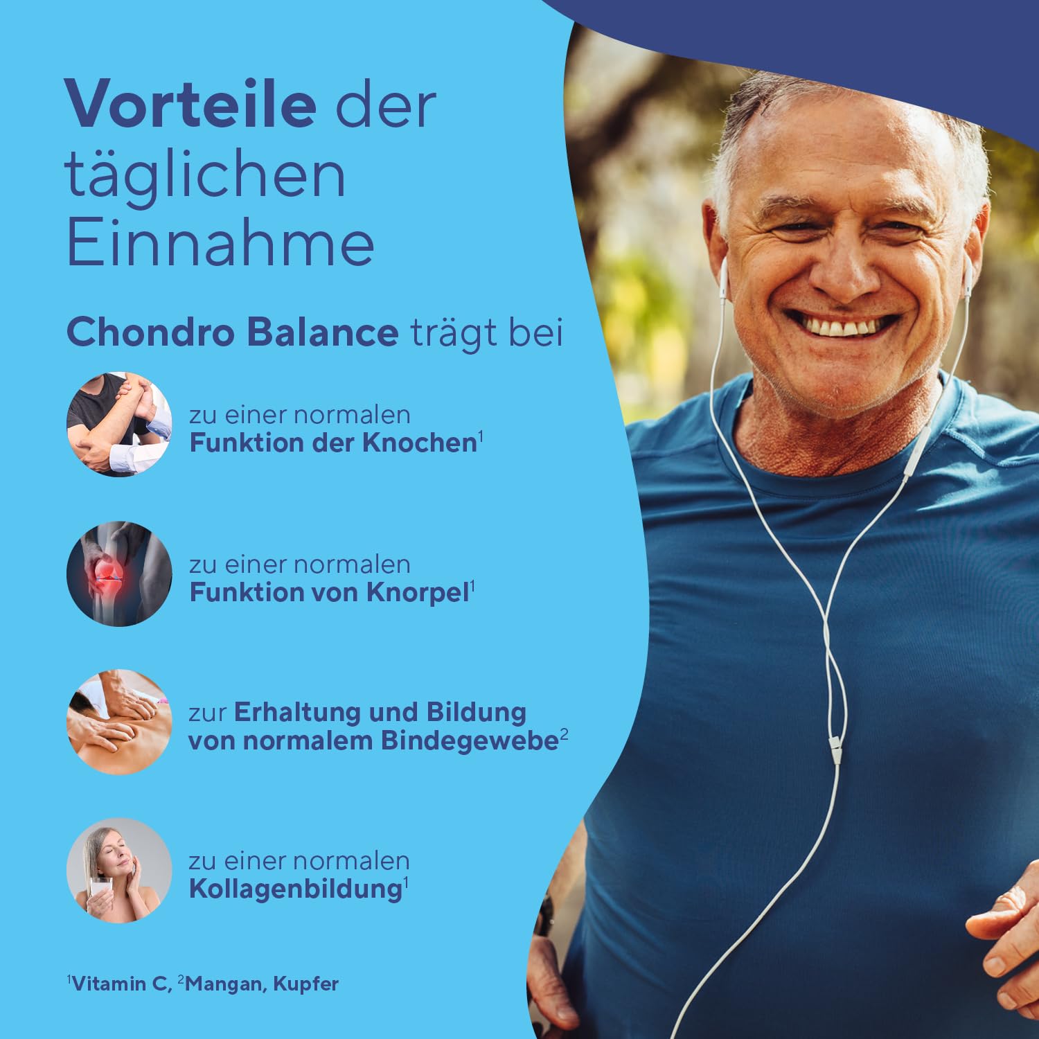 Chondro Balance Gelenk Komplex Pulver – 10.000 mg SOLUGEL® Kollagen, 3.000 mg MSM, Glucosamin & Hyaluronsäure – 450 g für 30 Tage – True Nature
