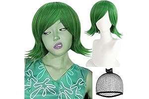 Anime Cosplay Green Wavy Wig: Unleash the Spirit of Disgust