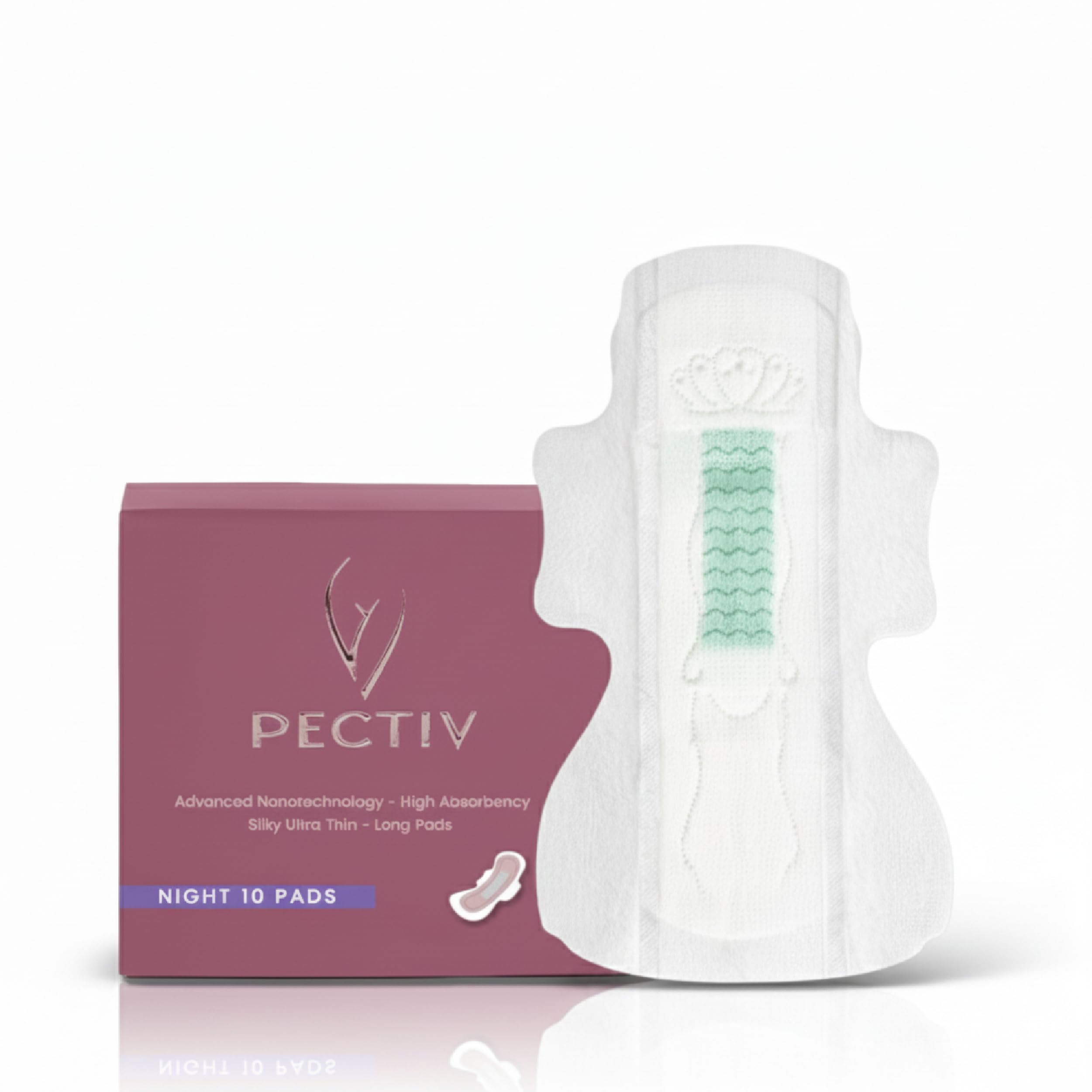 Ultra-thin Long Night Sanitary Pads with 4 times Absorption, Innovative Anion Layer, Breathable Design, Side guards, preventing side leakage.