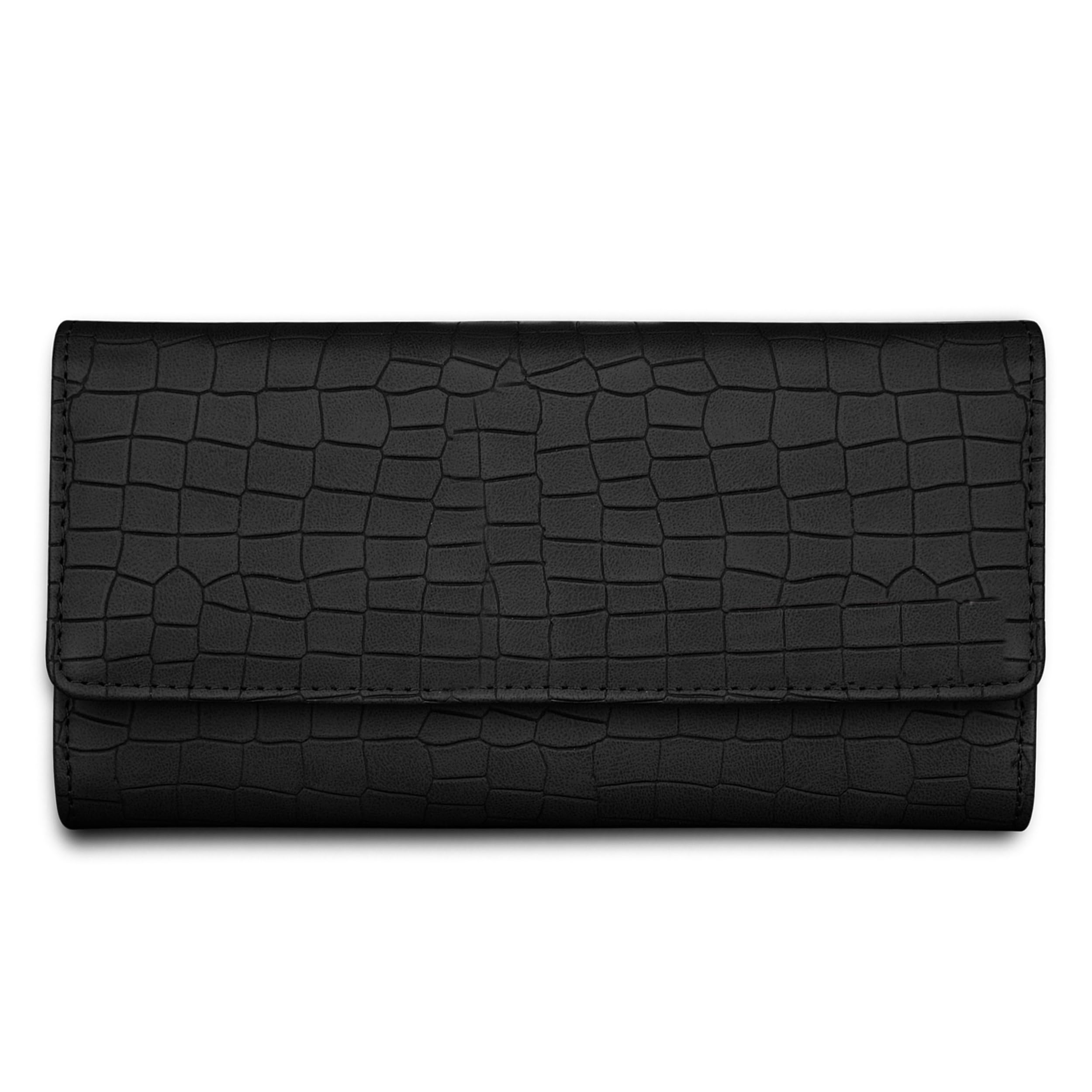 The Wallet Store Croco Design Clutch - Black