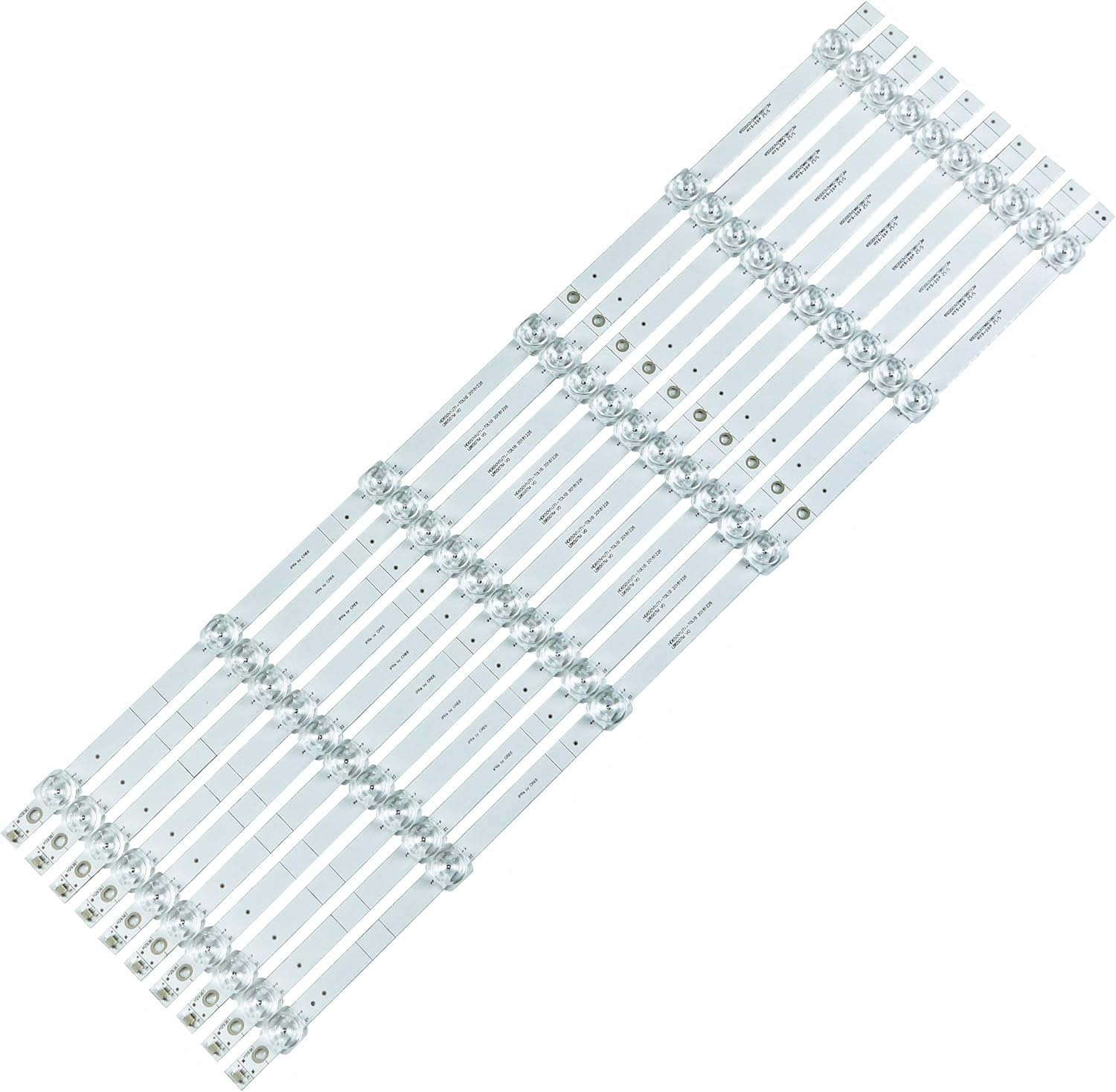 LED Backlight Strips (10) for 65''TV LB6507M LB65084 V0 65R6E1 H65B7100 65H6510G H65B7300 HD650S1U81-K1 HD650V1U72-T0L1 HD650V1U71-T0L1B 65H6570F 65H6510G H65B7100 H65B7300 HE659XH 65H6590F