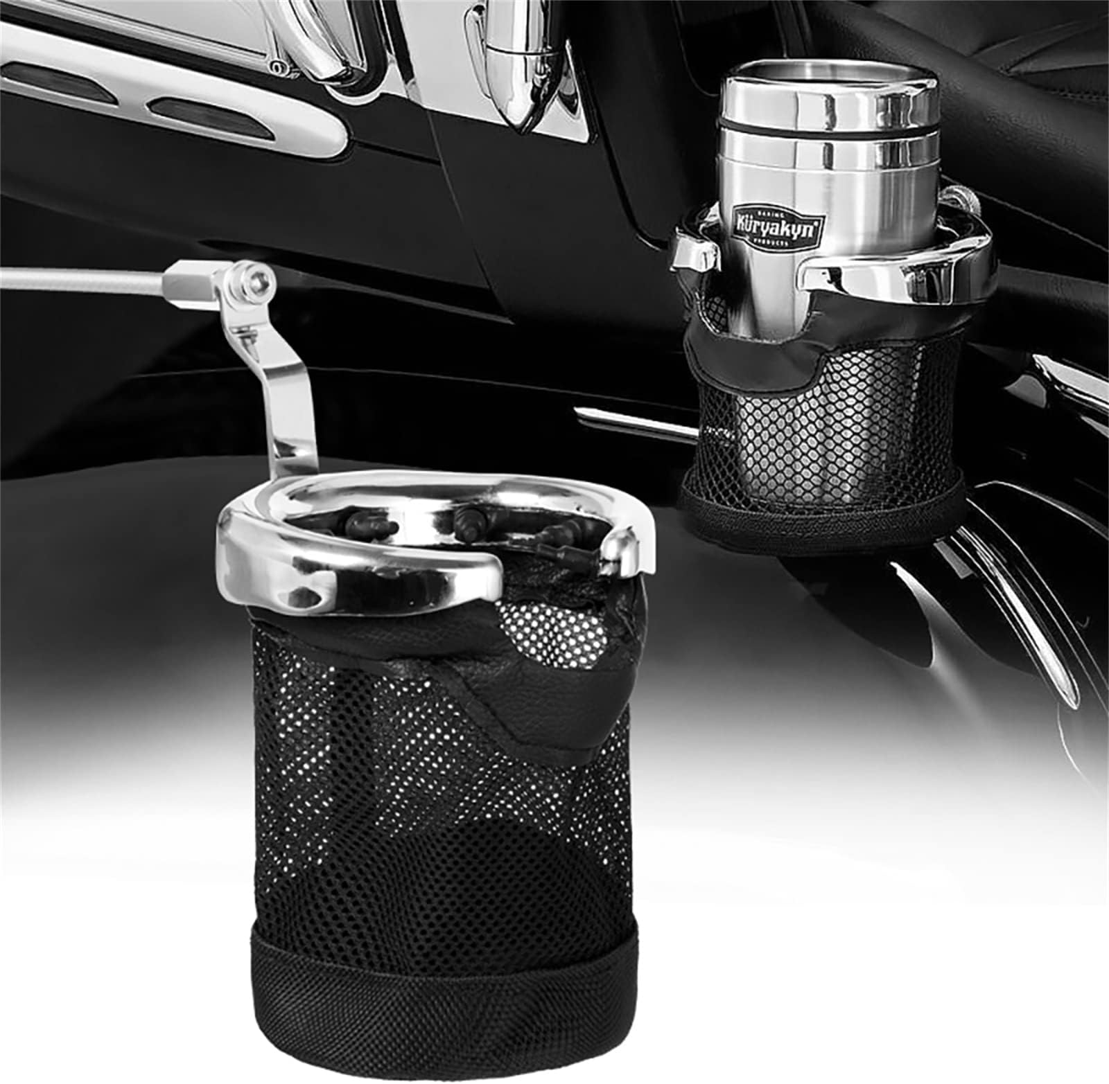 GUDITEM Motorcycle Cup Holder Handlebar Mount Drink Holders