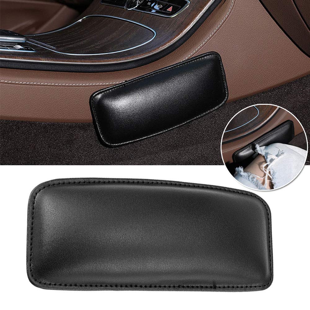 MinLia Car Cushion Interior Pillow Knee Pad Car Seat Soft Cushion Leather Universal Thigh Support Accessories
