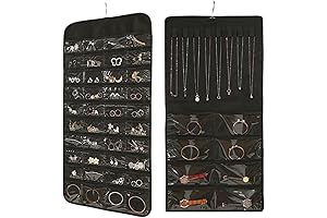 Hanging Jewelry Organizer with 48 Pockets