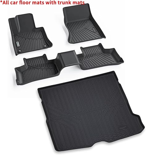 Miniatura 2 de WAYIDSS Alfombrillas y forro de carga para Mercedes-Benz Clase GLC 2023 2024 todos los modelos GLC300 GLC43 AMG, 1 2 fila con alfombrilla para