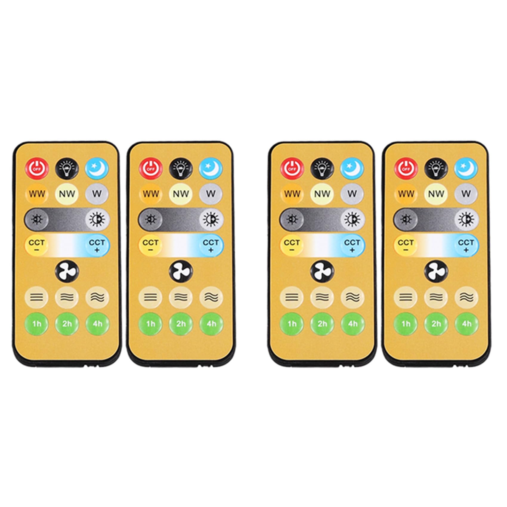 Hndhbfgrt 4pcs Wireless Switches 3-Speed Timing Remote Control for E27 Ceiling Fan Light 1-4h Timing Remote Control