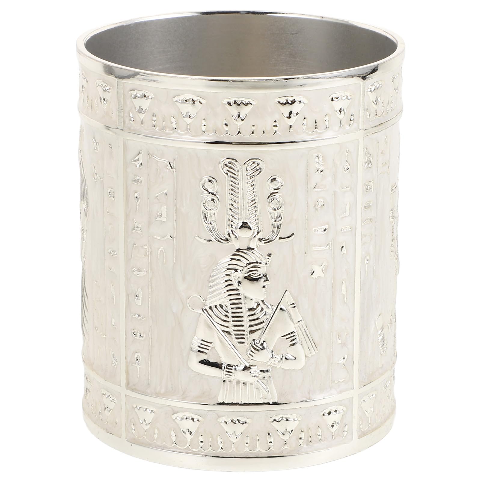Portalápices de Escritorio Vintage Diseño Egipcio, Contenedor Multiusos para Bolígrafos y Pinceles, Metal Resistente, Capacidad Grande, Accesorio Color Aleatorio Varios estilos