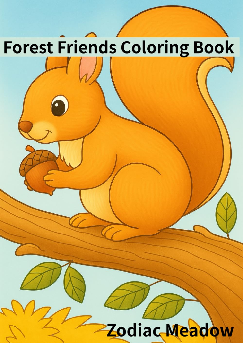 Woodland Animals Coloring Book for Kids: Fun Forest Creatures, Plants and Bugs: Fun and Easy Forest Coloring Pages for Preschool and Early Learners