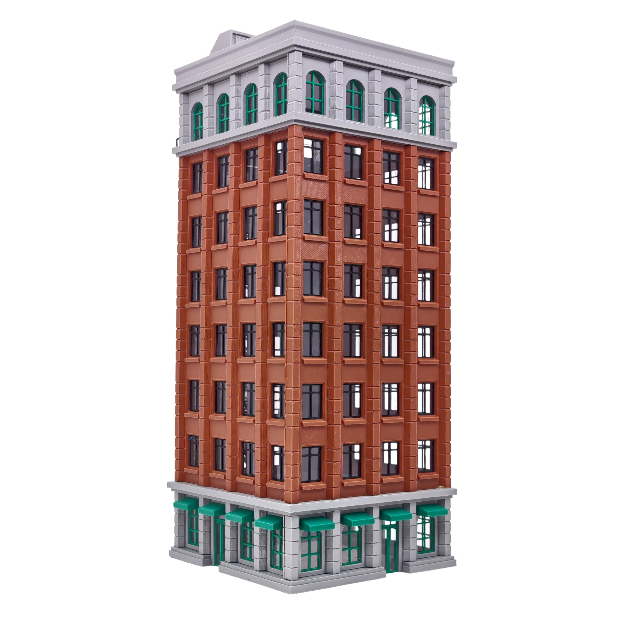 Outland Models Miniatures Downtown Classic Hotel Stackable 1:87 HO Scale-8-story kit