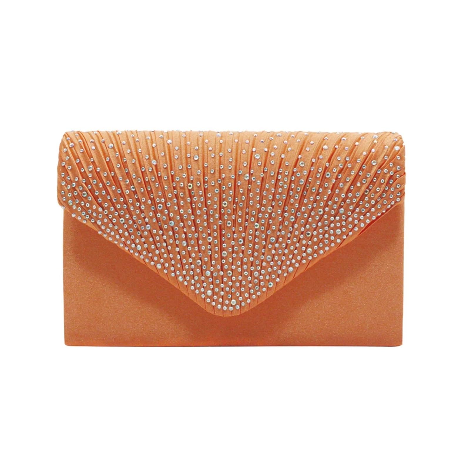 Pochette da sera Pochette eleganti da donna, in raso, con strass, catena sottile, for feste, banchetti, abiti, borse sera abbinate Per gli appuntamenti