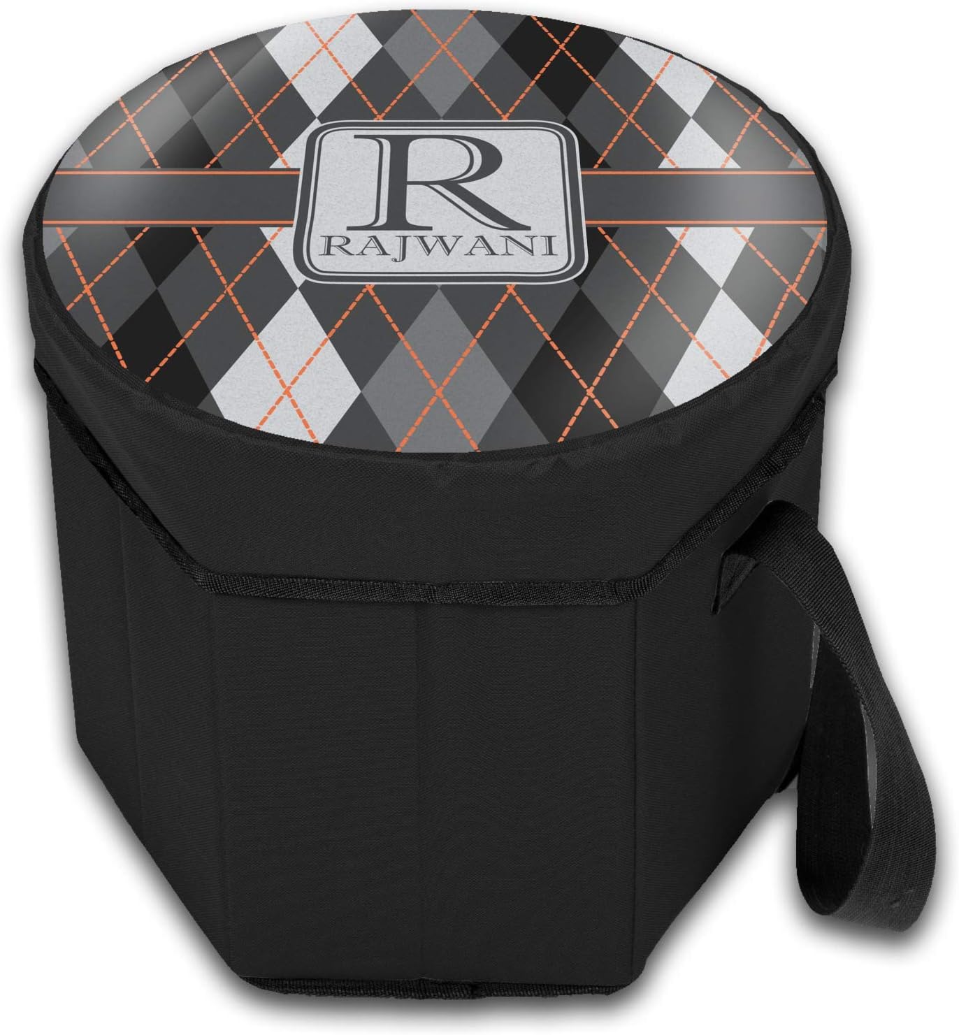 YouCustomizeIt Personalized Modern Chic Argyle Collapsible Cooler & Seat