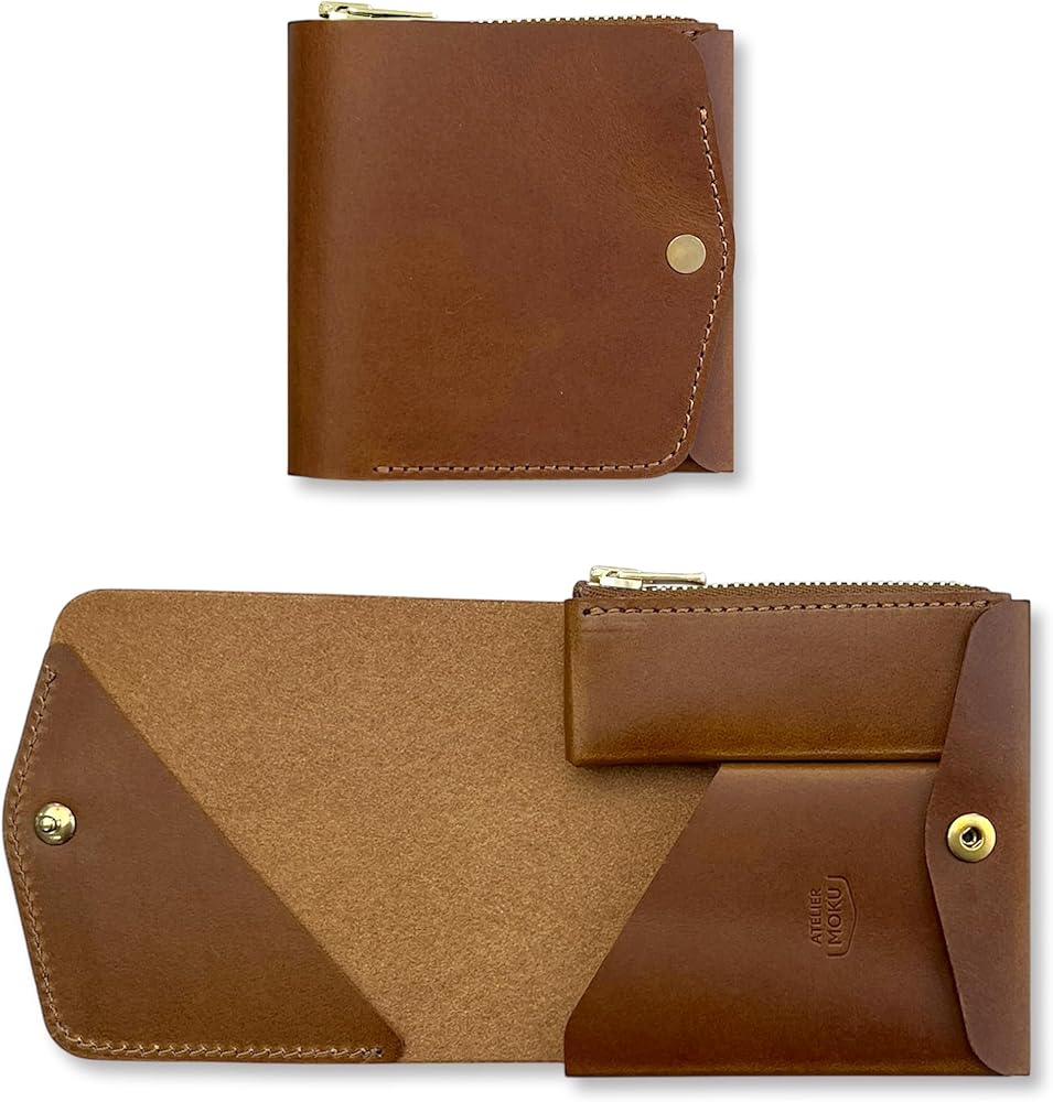 Amazon | [moku] 小さく薄い財布Saku ver.3 ブッテーロレザー ユニ
