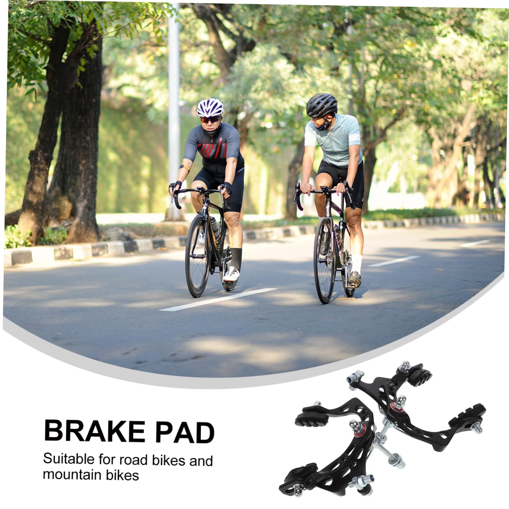 BELLIFFY 2pcs Bicycle Brake Calipers Professional Aluminum Alloy Replacement Pads for Mountain and Road Bikes