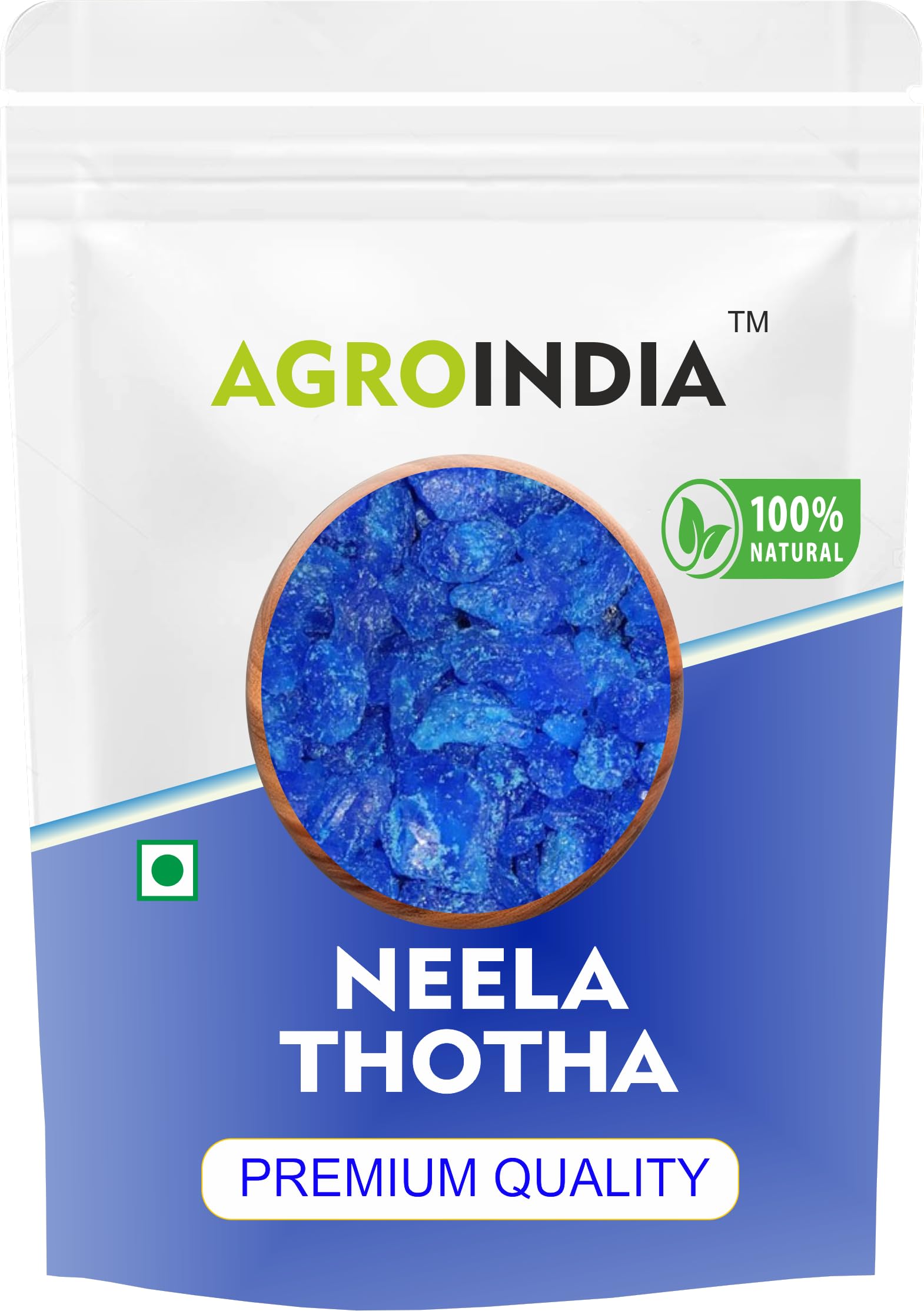 AgroIndia Neela Thotha - Tutia - Copper sulfate- Copper sulphate (100gm)