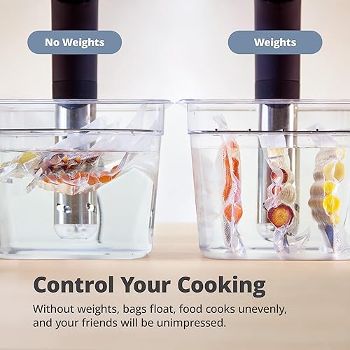 Miniatura 9 de Greater Goods Pesas Sous Vide  Carcasa de silicona y centro de acero inoxidable, los accesorios perfectos para completar un juego de Sous Vide  El