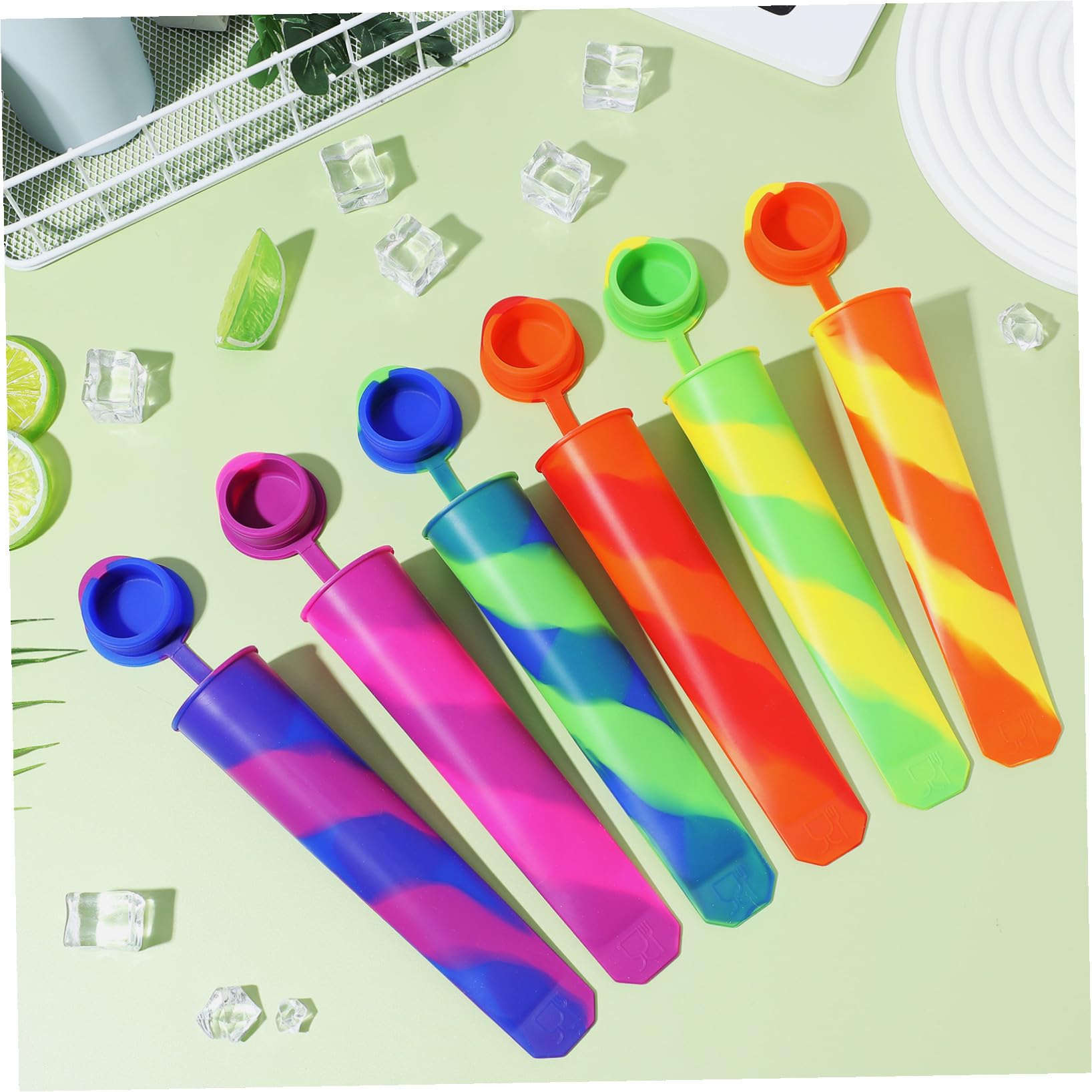 Moules à Glace Réutilisables et Souples 12 Pièces, en Silicone