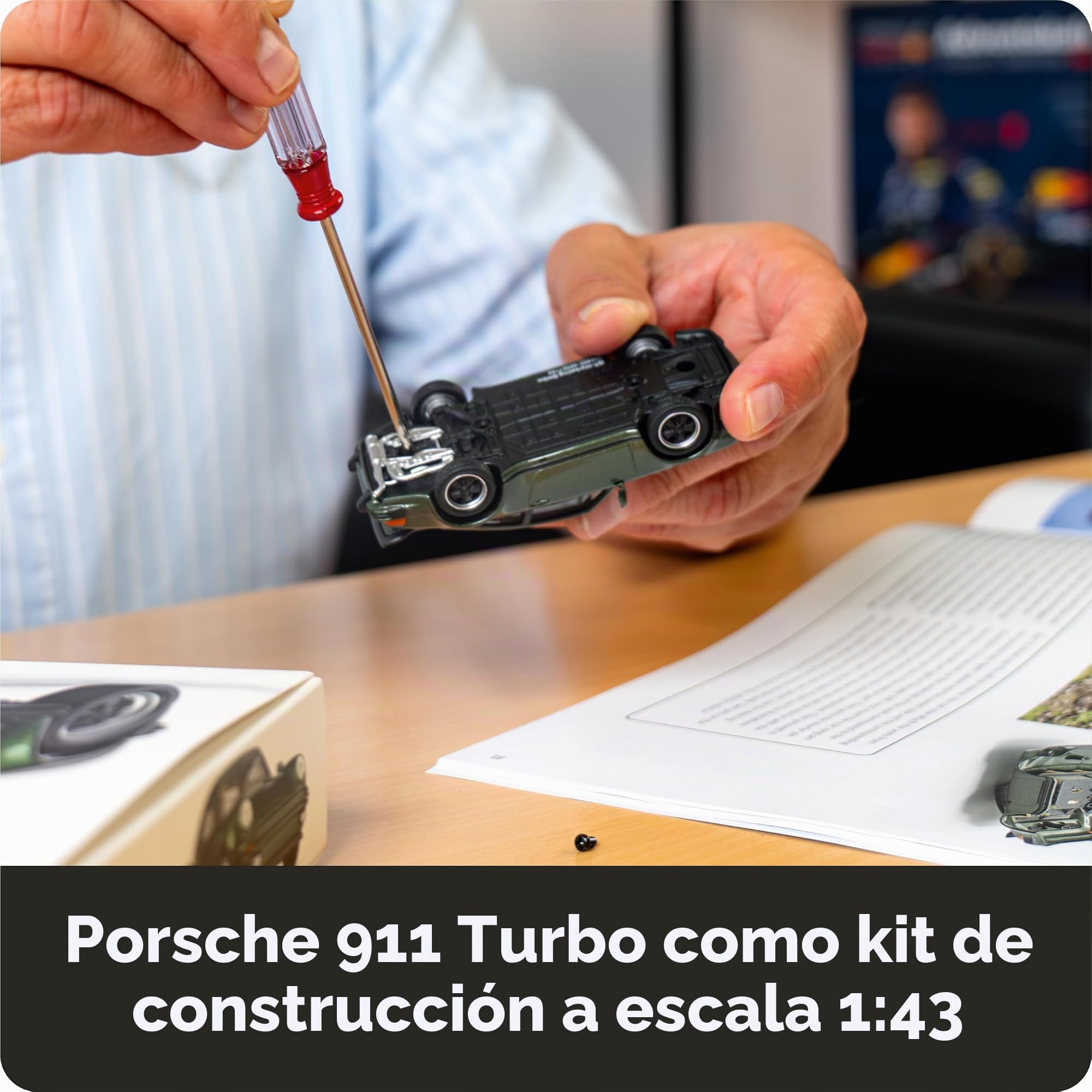 FRANZIS Calendario de Adviento Porsche 911 Turbo 67233 escala 1:43 módulo de sonido libro 52 páginas