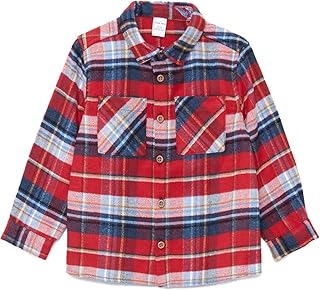 قميص لامبرجاك مريح للأولاد مزين بنقشة مربعات من ال سي وايكيكي