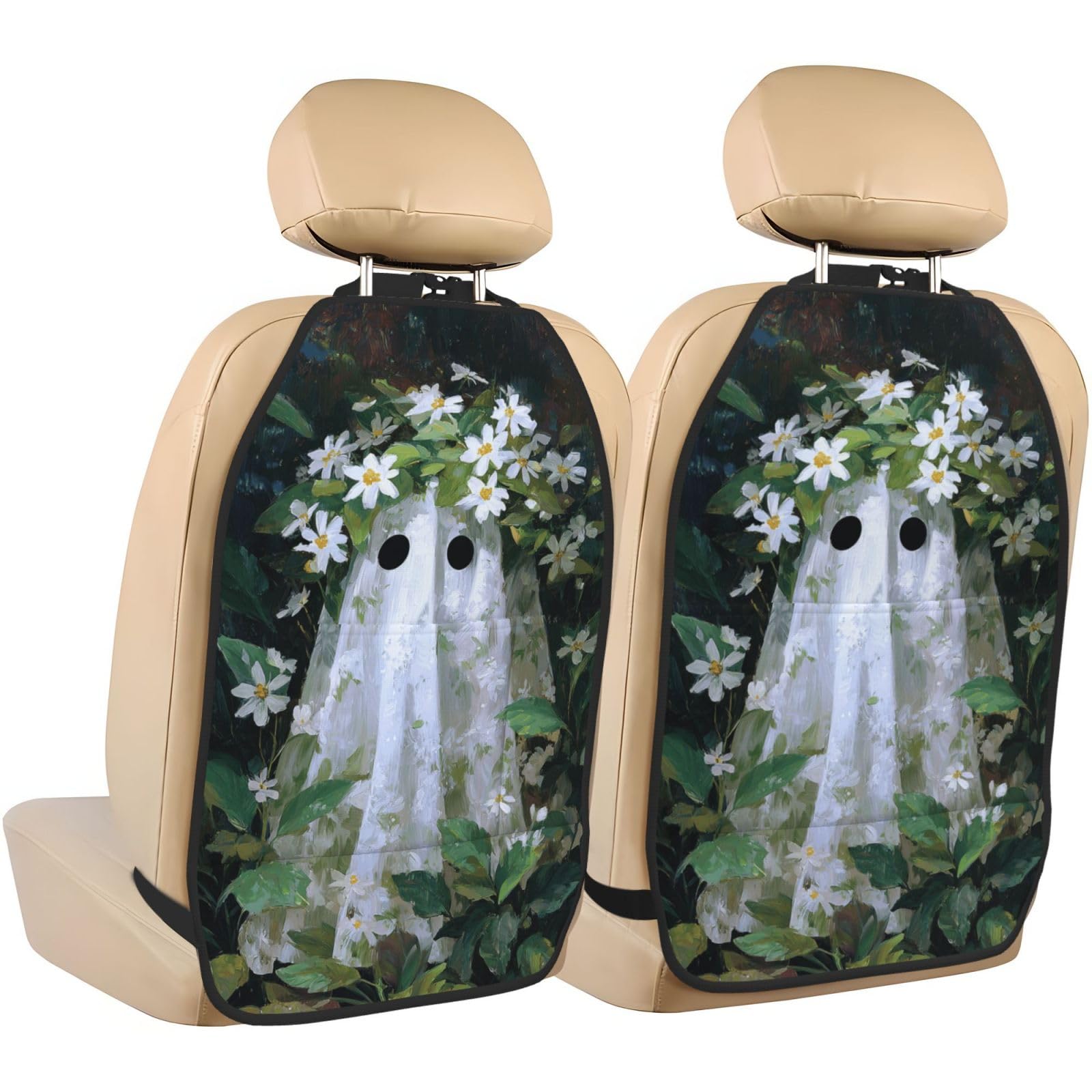 Protectores de asiento de coche contra barro y arañazos de niños con prácticos bolsillos