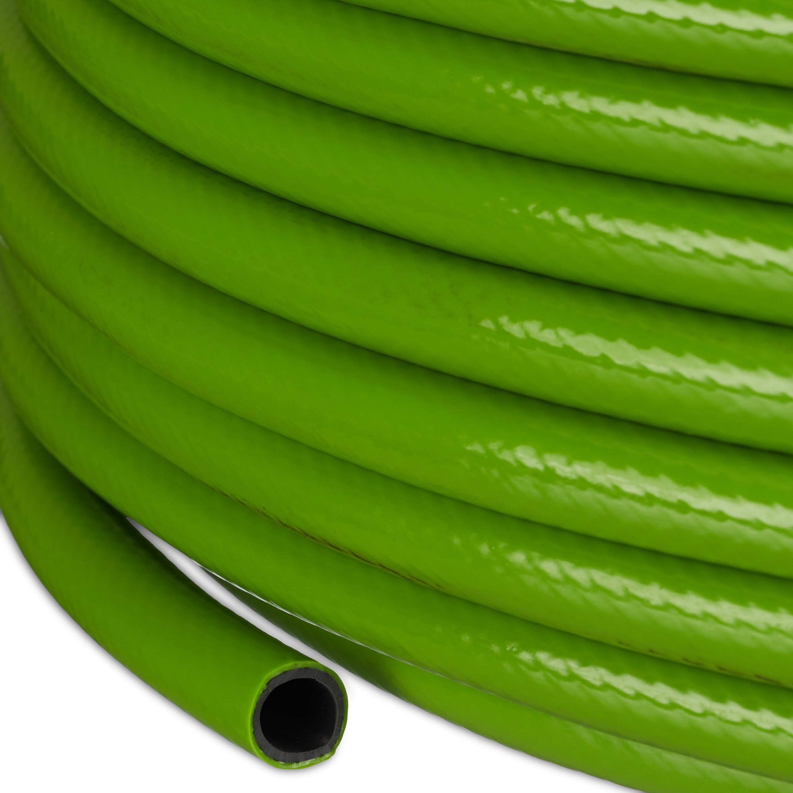 Relaxdays Tuyau d’arrosage Pratique de Longueur 50 m, 1/2 Pouces, pour Surfaces de Gazon et parterres, Vert Clair