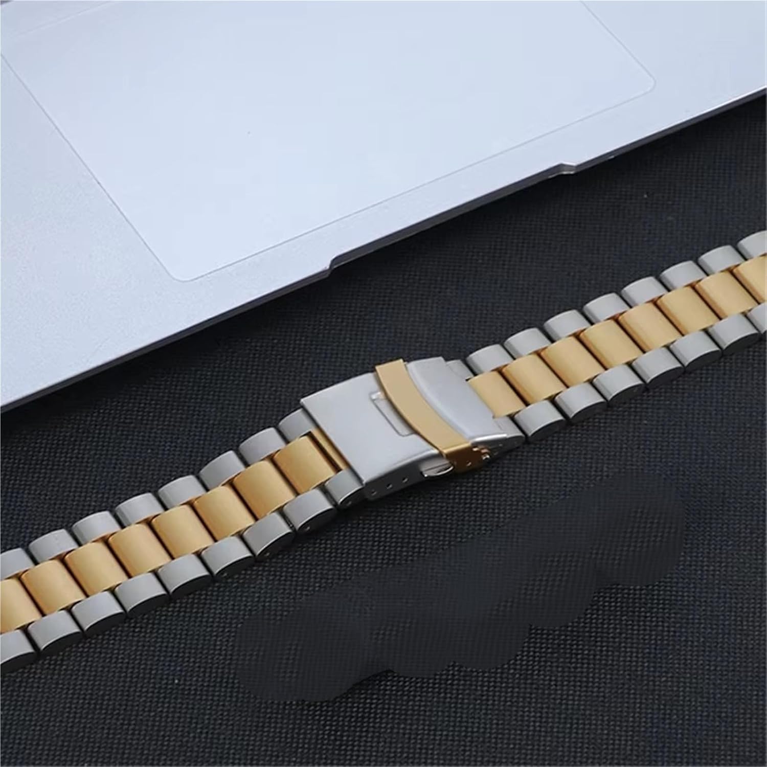 22mm Stainless Steel Watch Band Quick-release Metal Replacement Bracelet For Men Women Smart Watch Accessories