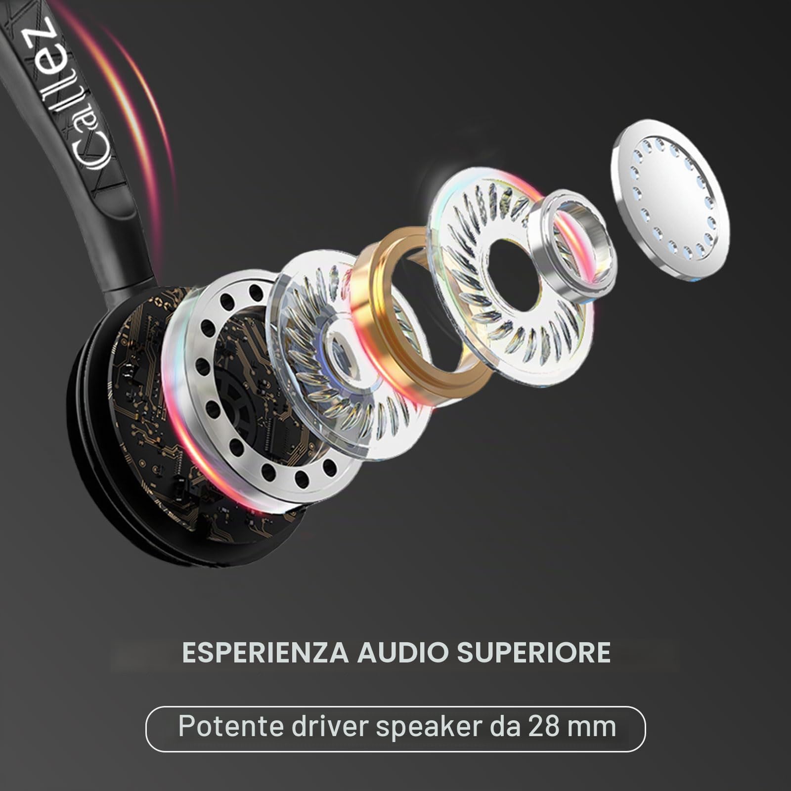 Callez Cuffie USB con Microfono Doppio ENC Cancellazione del Rumore per PC | Cuffie PC Stereo Auricolari Computer con Pulsante Teams per Teams Zoom Lavoro Ufficio Videoconferenze Call Center Business
