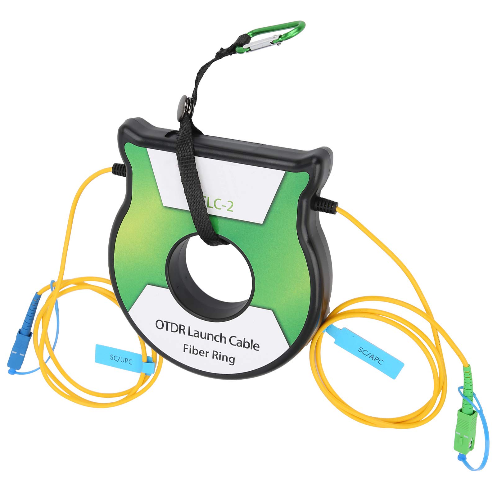 Cable de Lanzamiento de Fibra óptica OTDR, Conector de Prueba OTDR Monomodo 9 125um 1 Km OS2 SC, Diseño de Bobina, sin Empalme de Midspan, Pruebas Precisas de Línea de Fibra para Técnicos