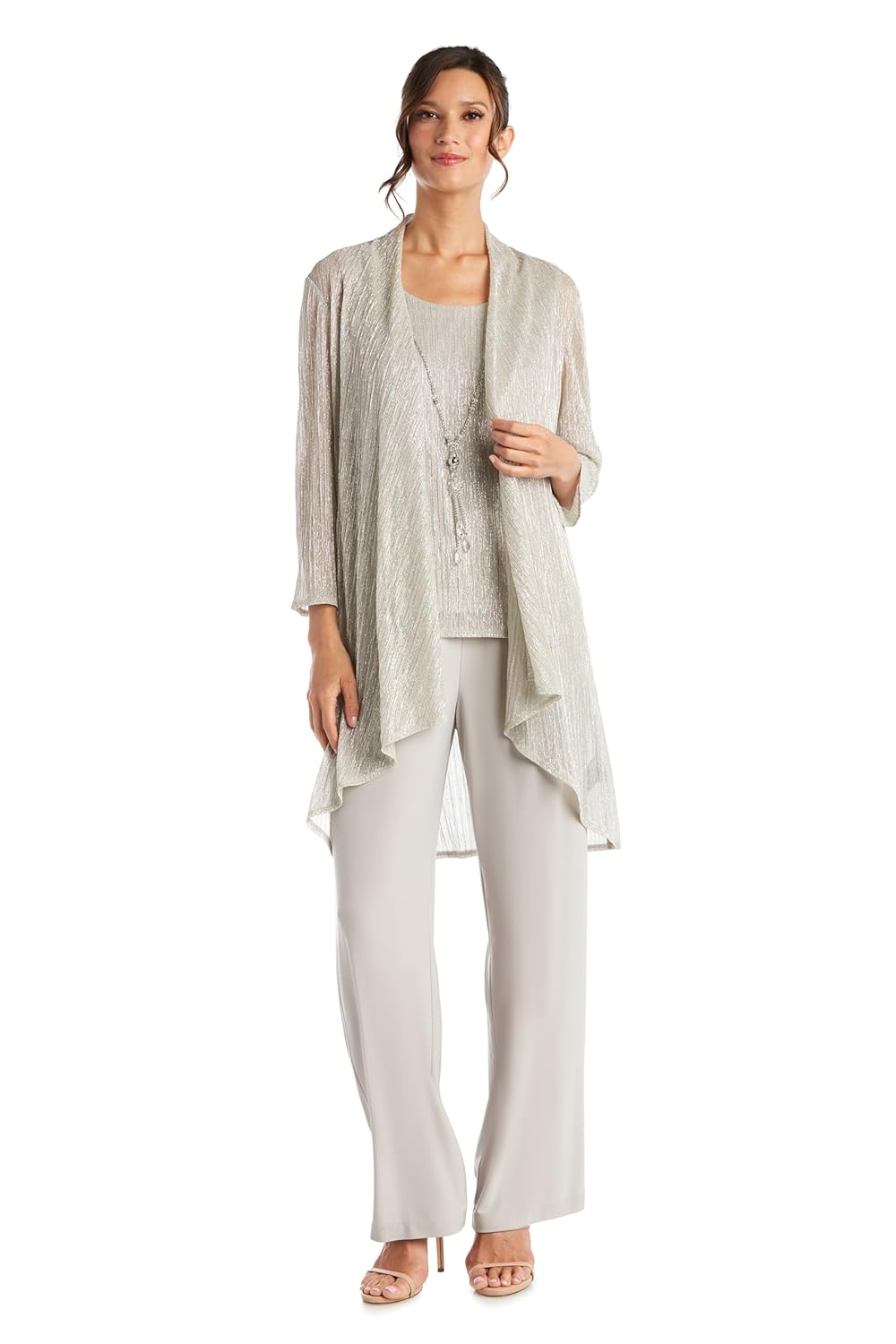 R M Richards Womens Luxe Harmony Duster Set