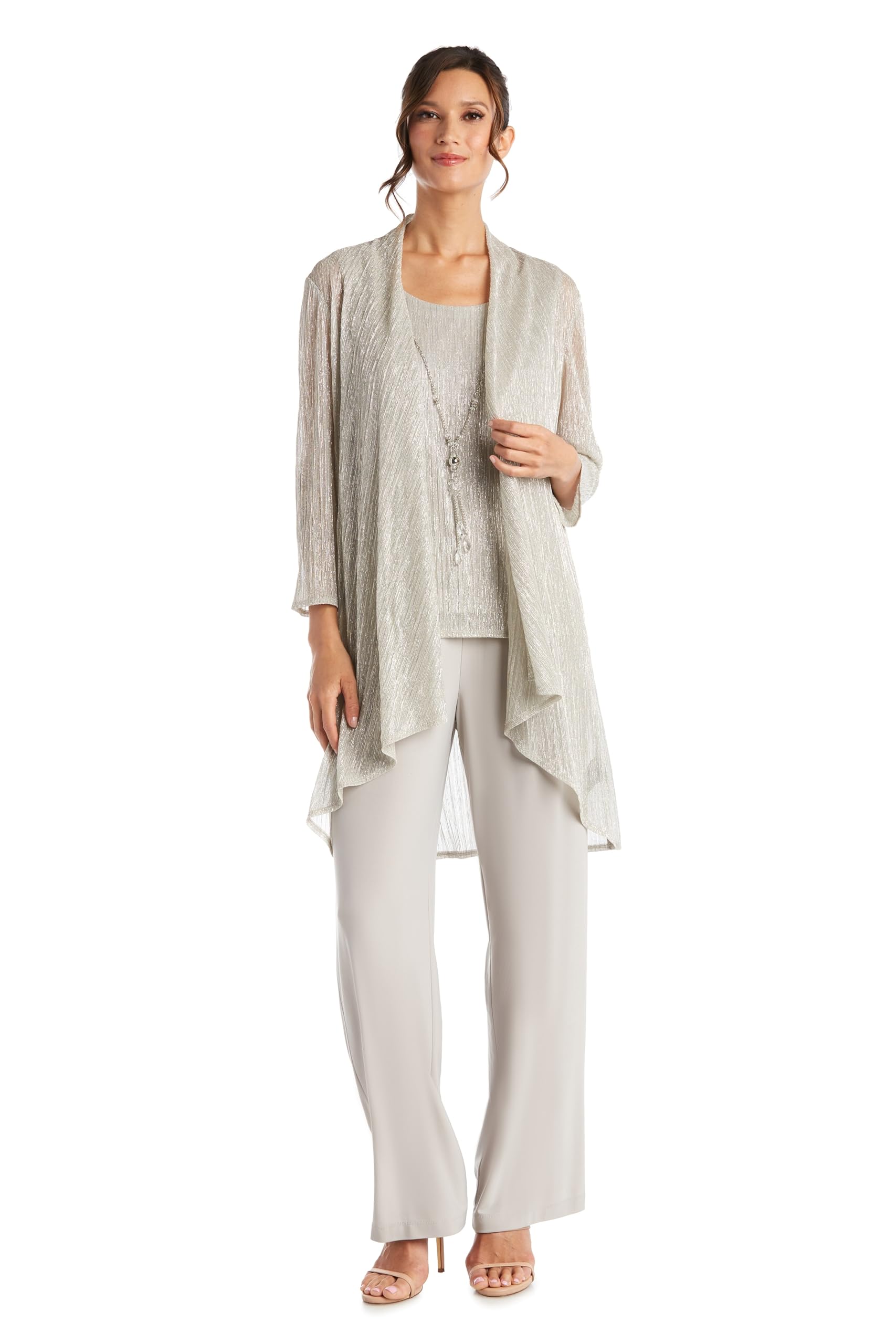 R M Richards Womens Luxe Harmony Duster Set