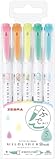 Zebra Highlighter Mildliner Brush Honnori fluorescence color 5 Colors Set, WFT8-5C
